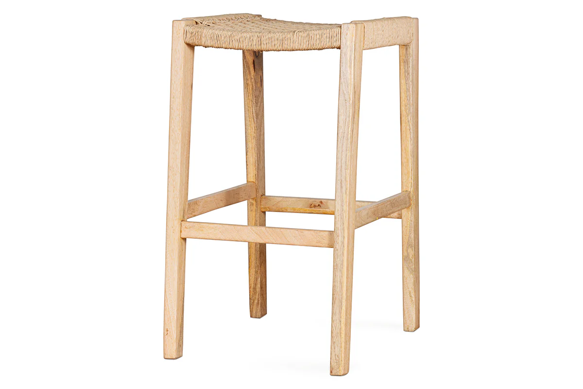 Aamani Mango Wood & Cord Counter Stool - Natural - Image 10