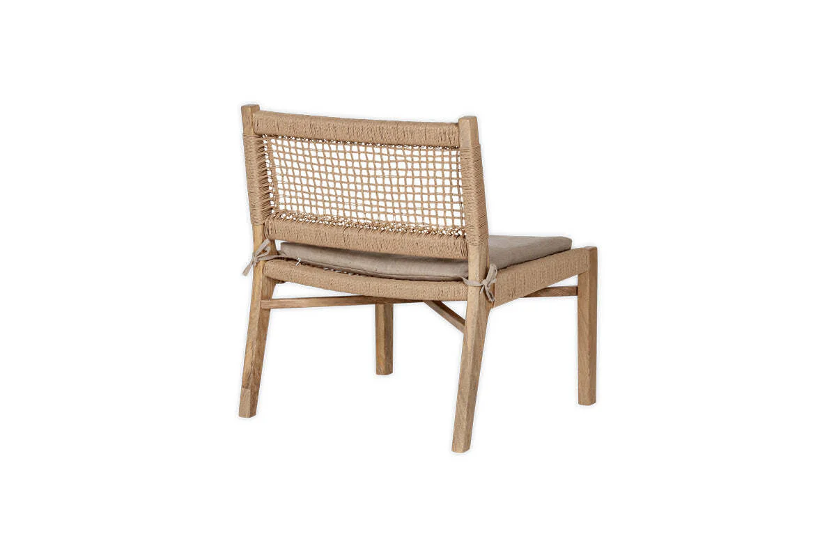 Aamani Mango Wood & Cord Occasional Chair - Natural - Image 10