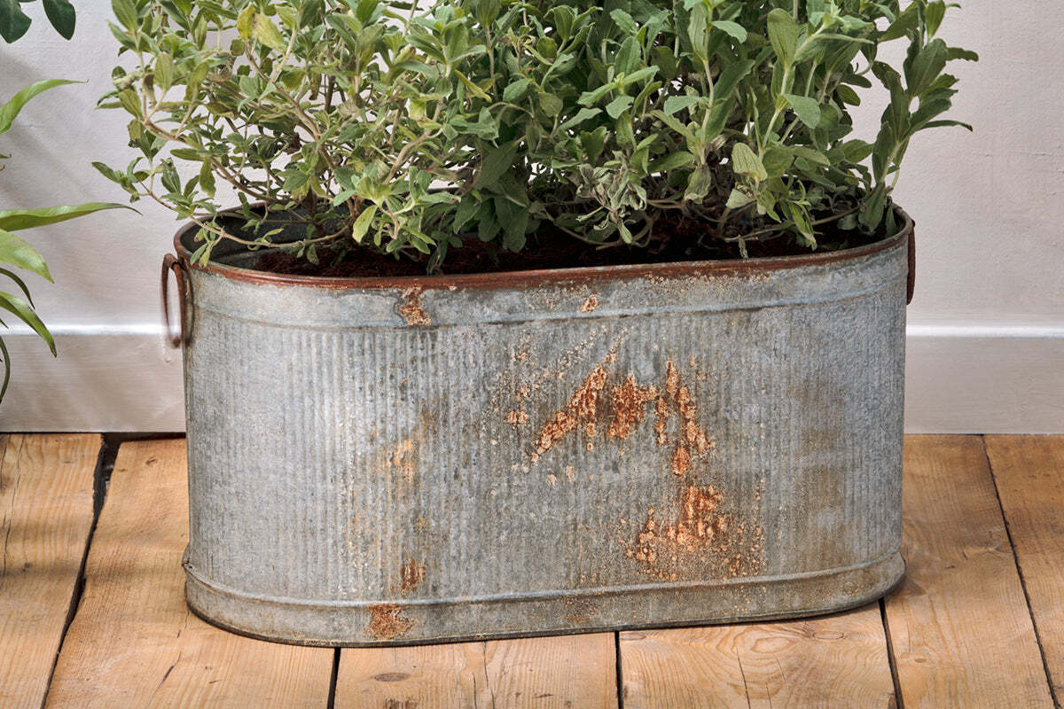 Akasa Trough Planter - Zinc - Image 3