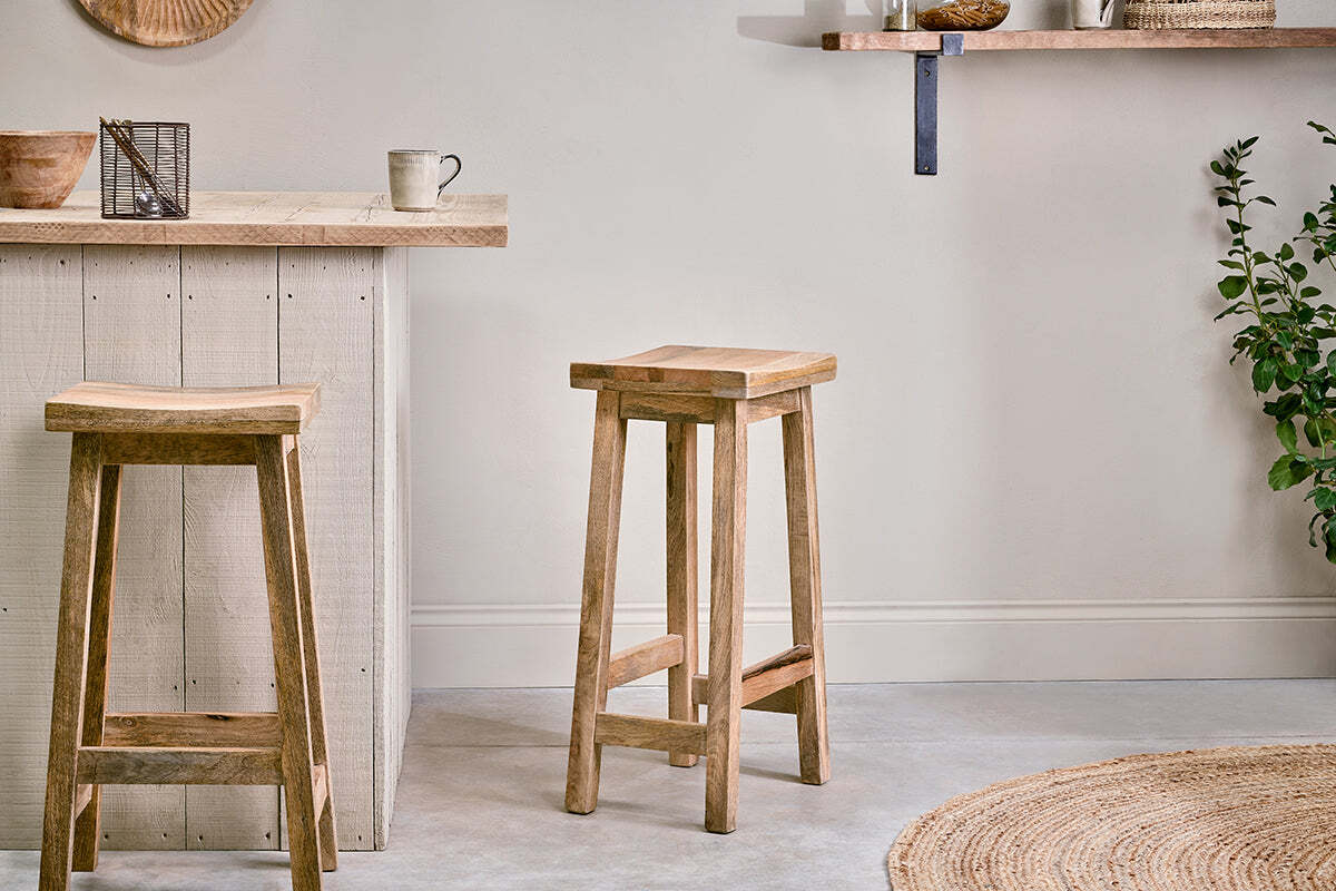 Ambi Wooden Stool - Tall - Image 6