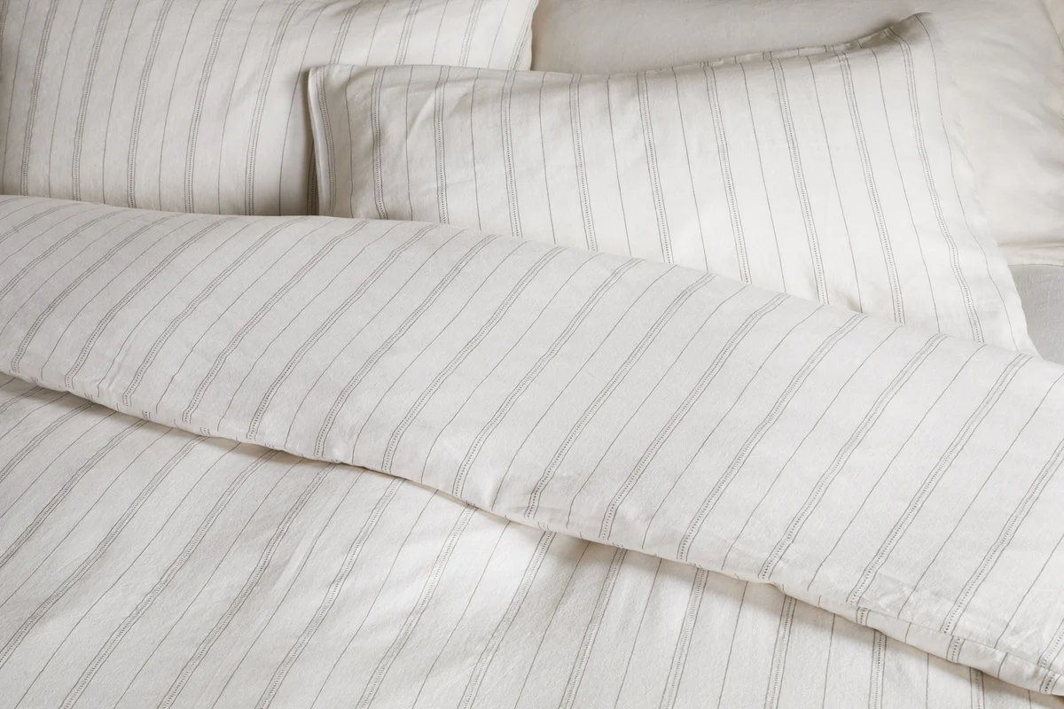 Anta Hemp & Cotton Duvet Cover - Sage Green - Image 3