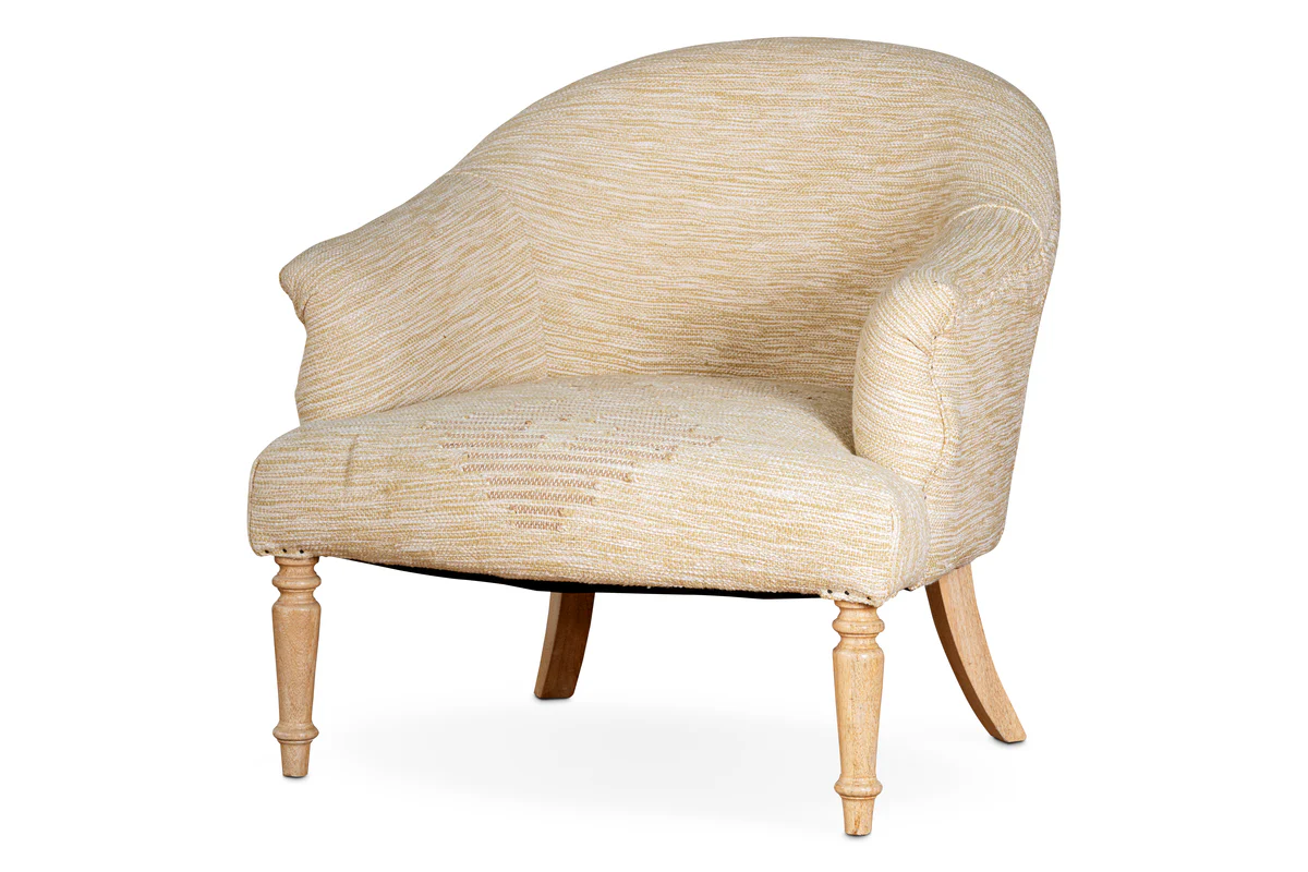 Aranya Cotton & Jute Occasional Chair - Natural - Image 11