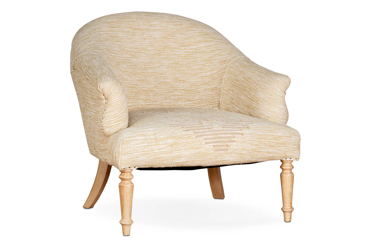 Aranya Cotton & Jute Occasional Chair - Natural - Image 12