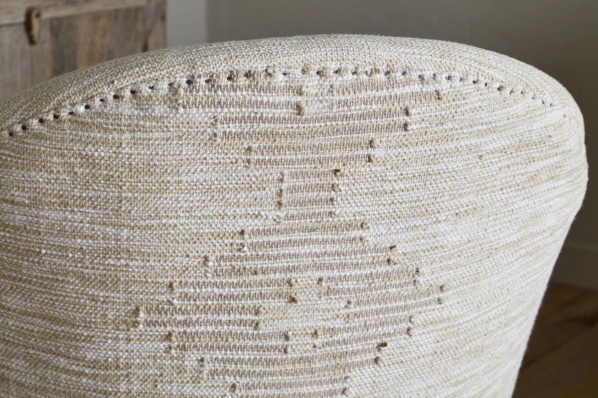 Aranya Cotton & Jute Occasional Chair - Natural - Image 9