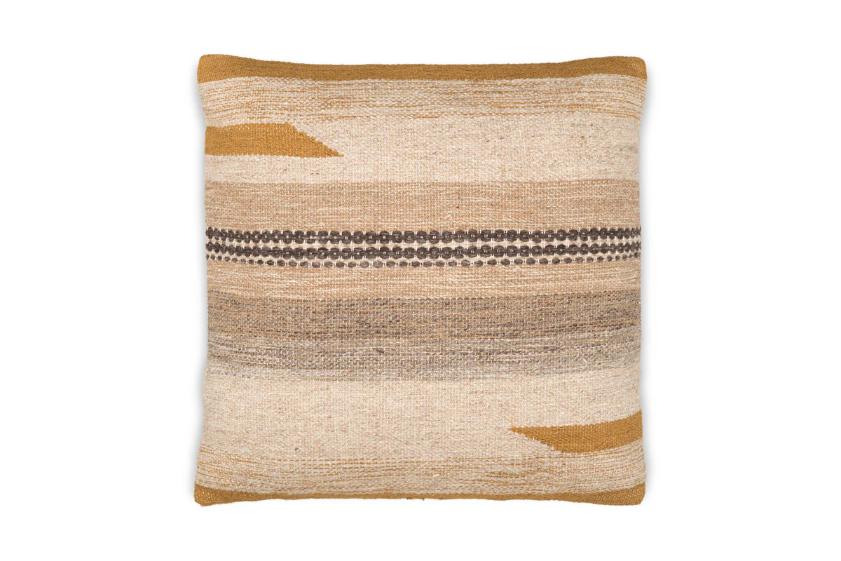 Aravali Wool Cushion Cover - Ochre - Image 8