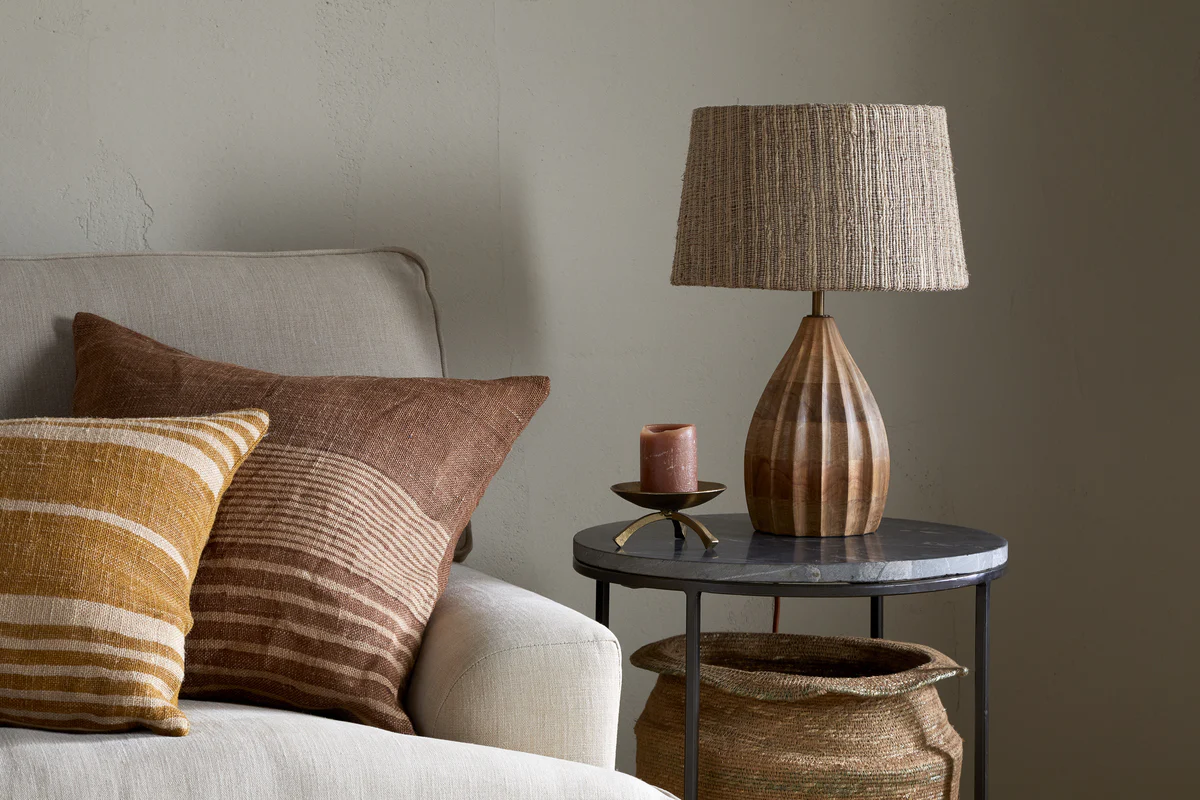 Awaa Mango Wood Bedside Table Lamp - Natural - Image 2