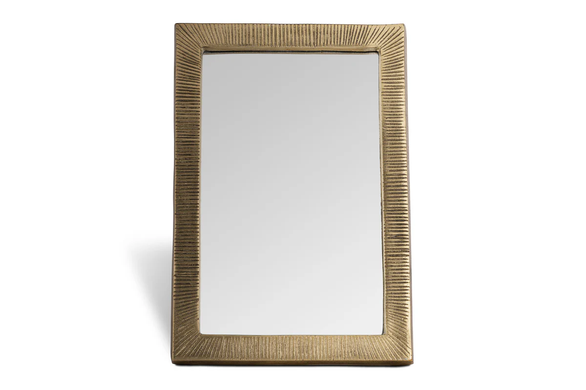 Baja Standing Mirror - Antique Brass - Image 7