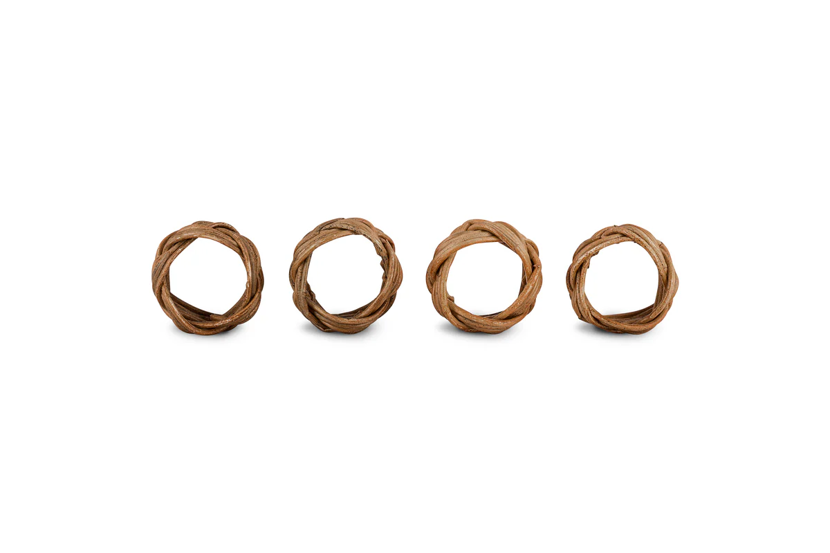 Bersama Rattan Napkin Rings - Natural - (Set of 4) - Image 5