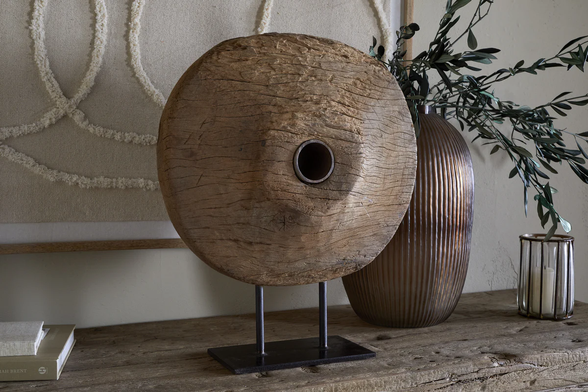 Cala Reclaimed Wood Objet on Stand - Natural - Image 3