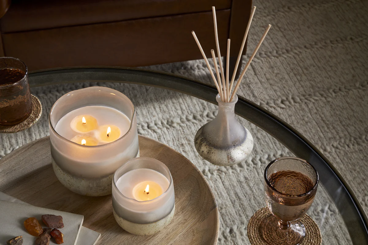Cardamom & Amber 1 Wick Scented Candle - Aged Smoke - Image 6