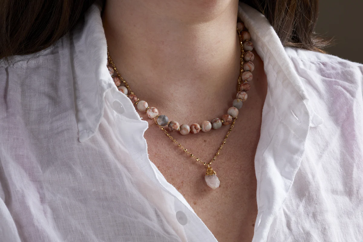 Cerita Necklace - Rhodochrosite - Image 2