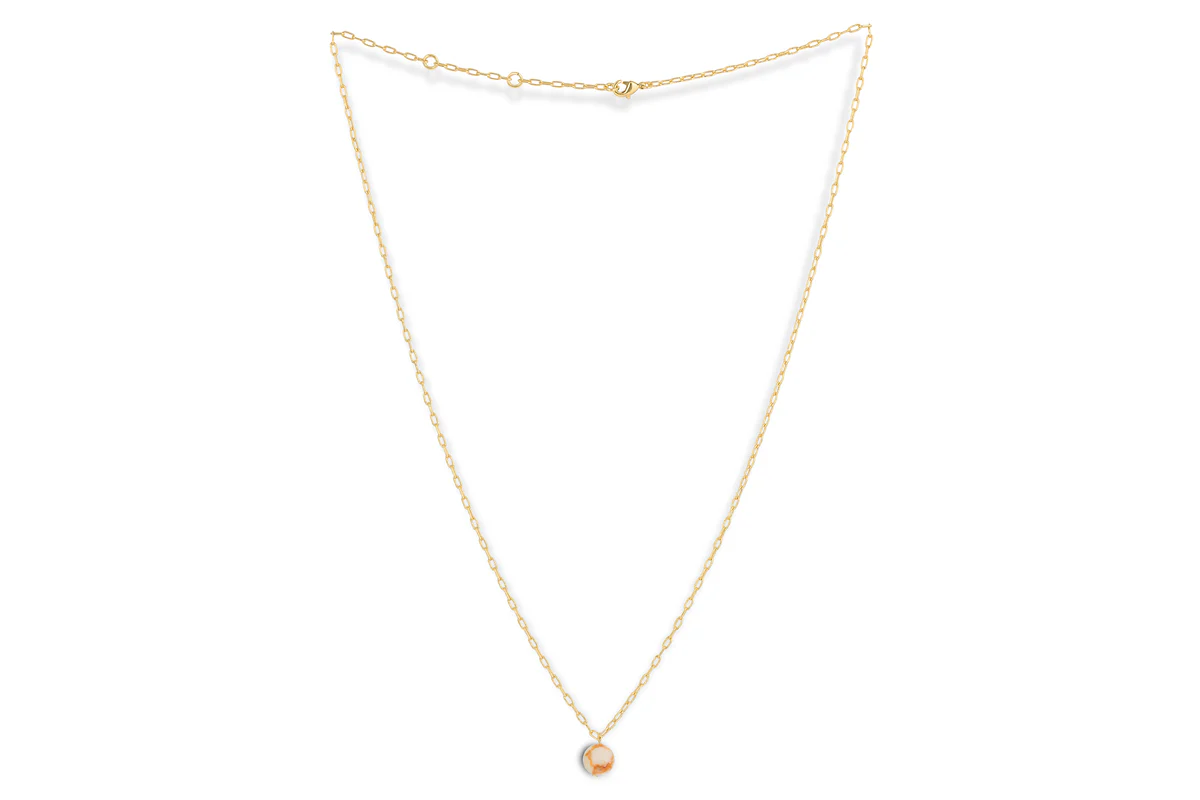Cerita Rhodochrosite Necklace - Rhodochrosite & Gold - Image 4