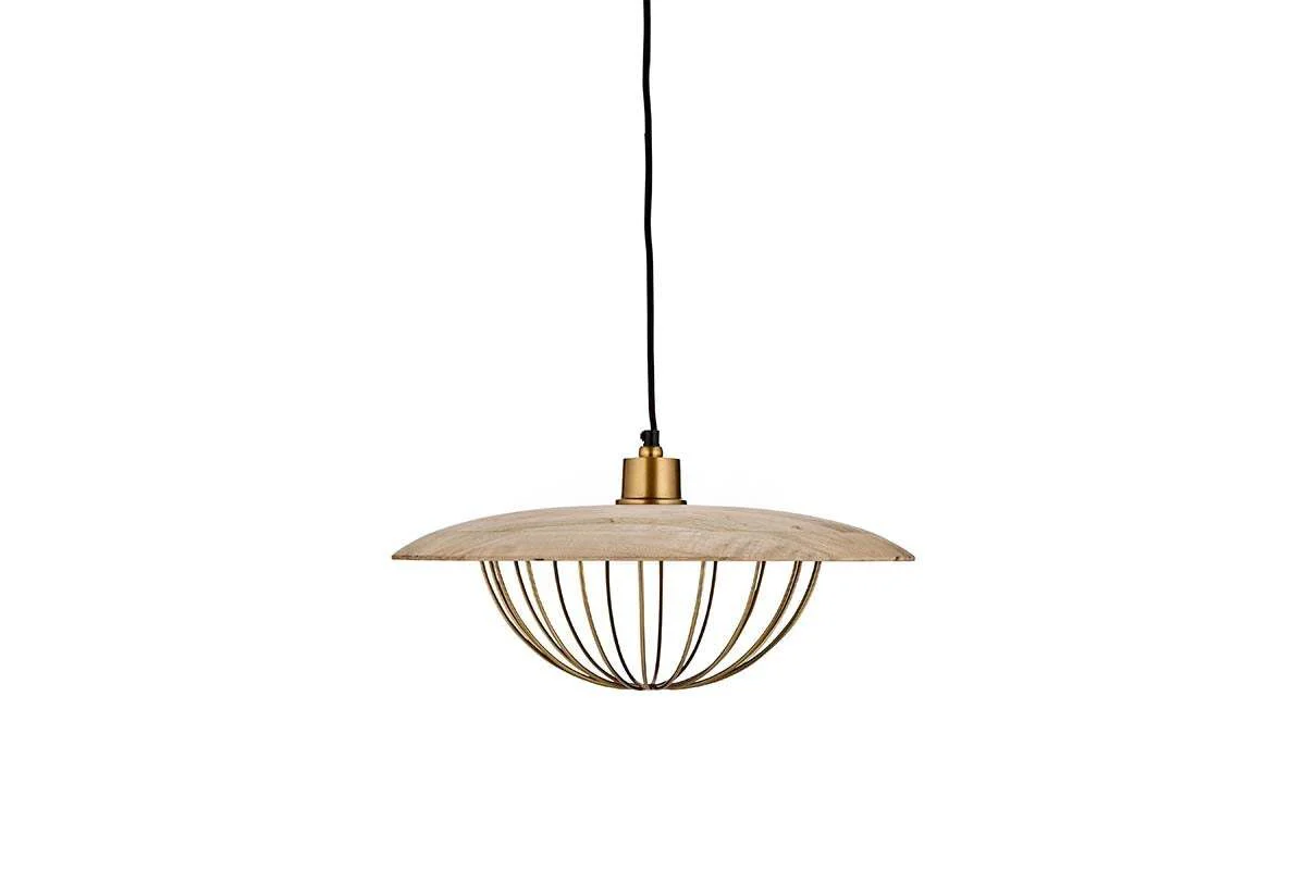 Chakai Wood & Metal Pendant - Large - Image 6