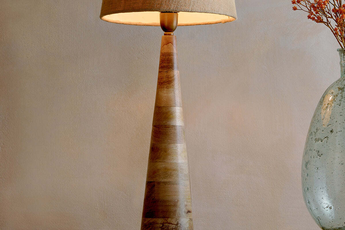 Chameli Mango Wood Table Lamp - Natural - Image 3
