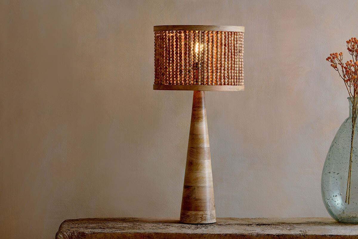 Chameli Mango Wood Table Lamp - Natural - Image 5