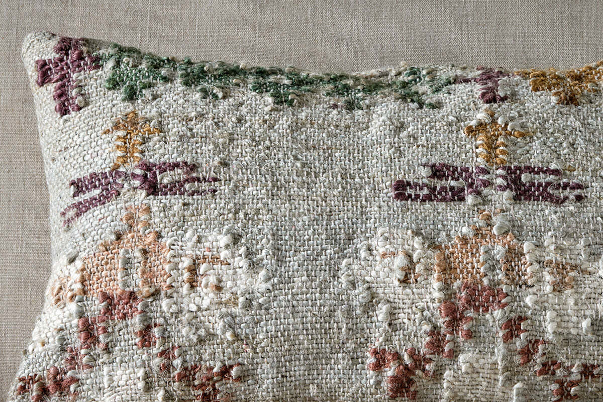Dantri Jute & Cotton Cushion Cover - Soft Grey - Image 4