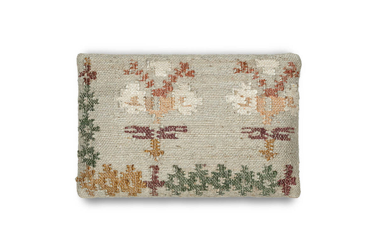 Dantri Jute & Cotton Cushion Cover - Soft Grey - Image 8