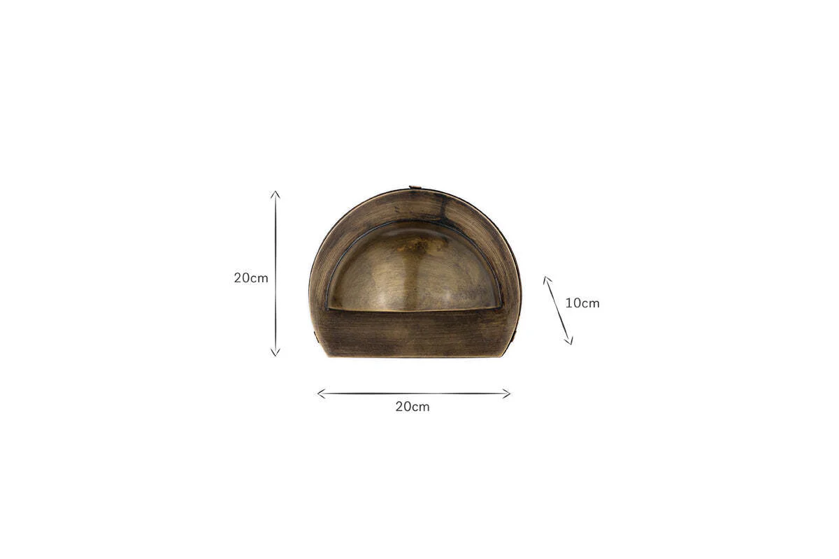 Datu Outdoor Wall Lamp - Antique Brass - Image 4