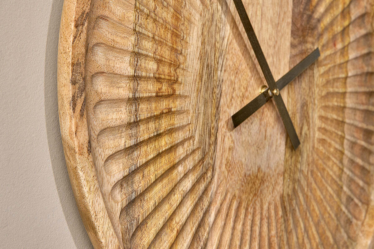 Deevena Mango Wood Clock - Image 3