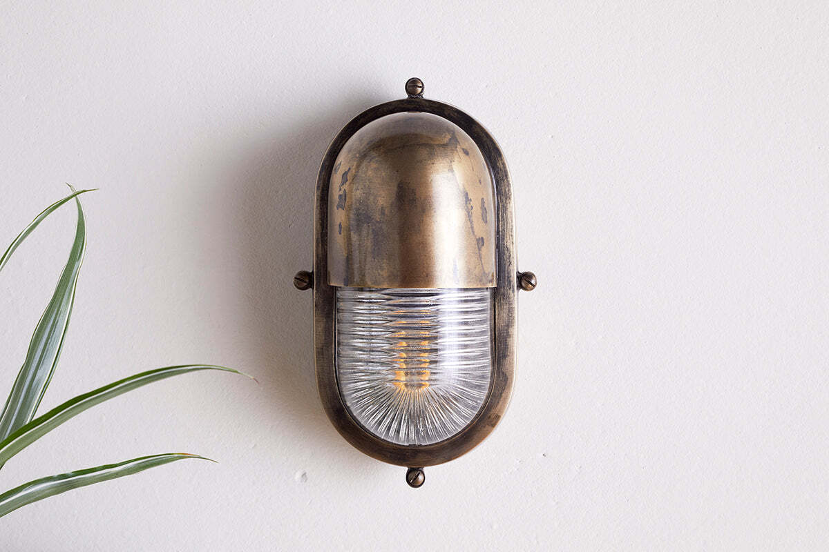 Denaya Outdoor Wall Lamp - Antique Brass - Image 2