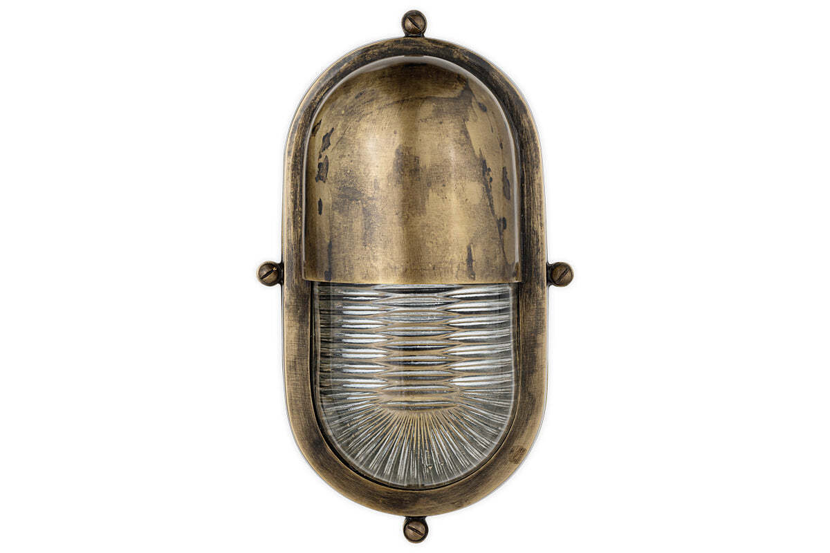 Denaya Outdoor Wall Lamp - Antique Brass - Image 5