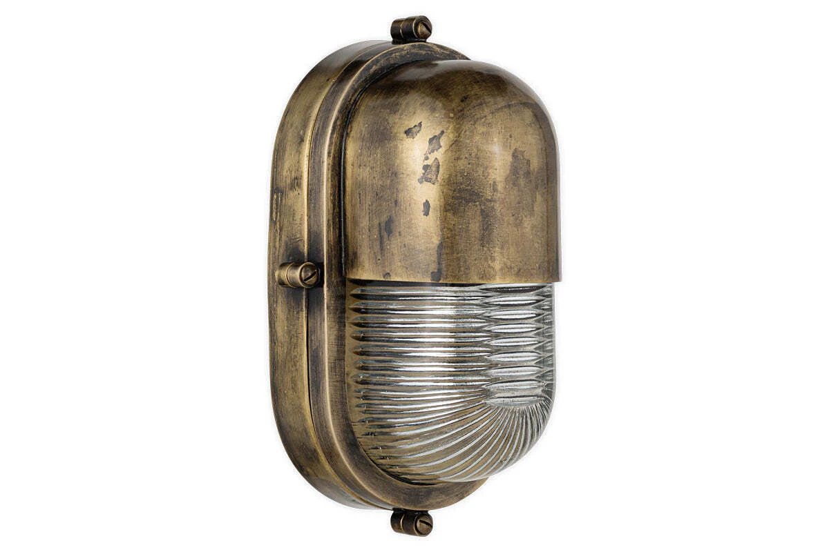 Denaya Outdoor Wall Lamp - Antique Brass - Image 6