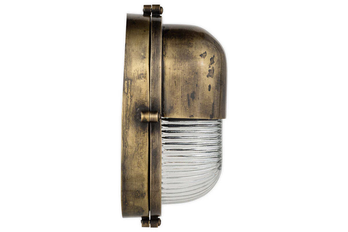 Denaya Outdoor Wall Lamp - Antique Brass - Image 7