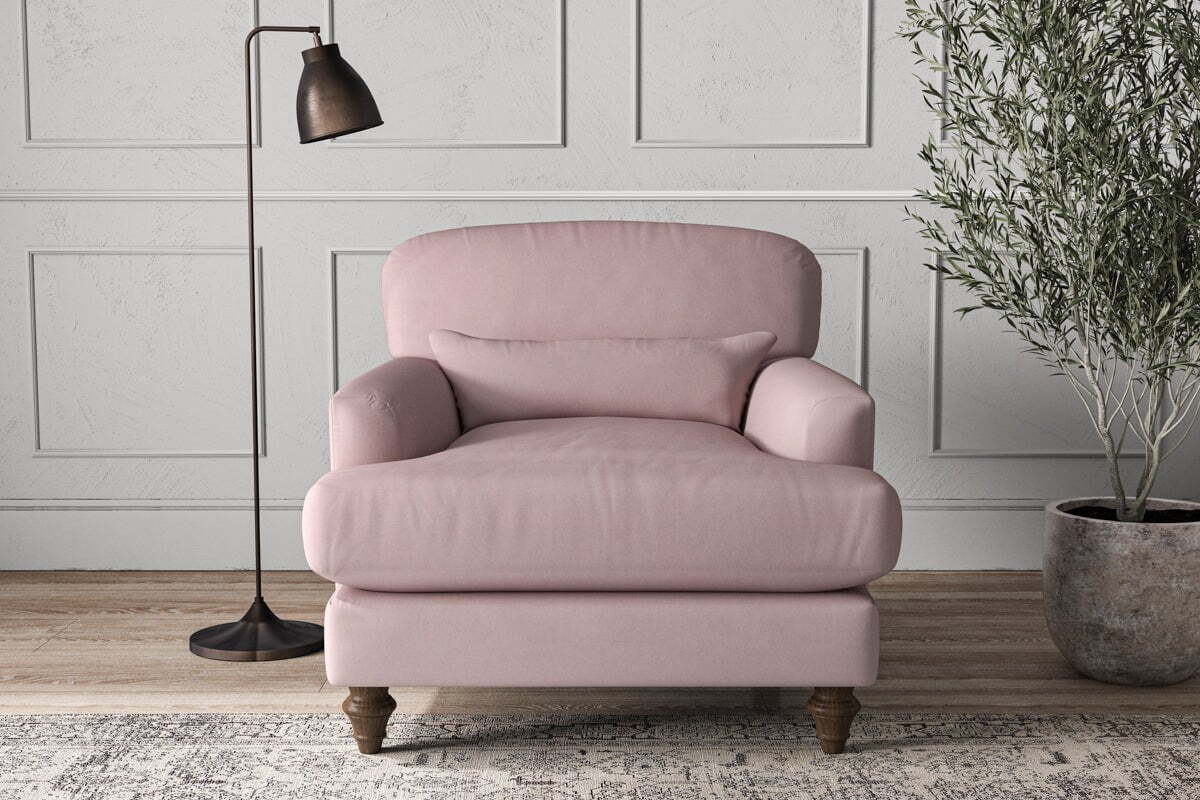 Deni Armchair - Recycled Cotton Lavender