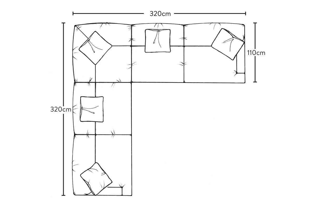 Deni Grand Corner Sofa - Brera Linen Granite - Image 6