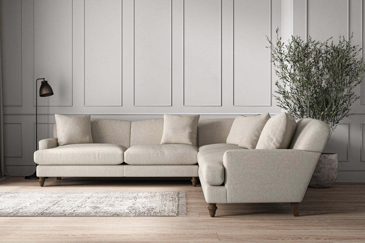 Deni Grand Corner Sofa - Brera Linen Natural - Image 2