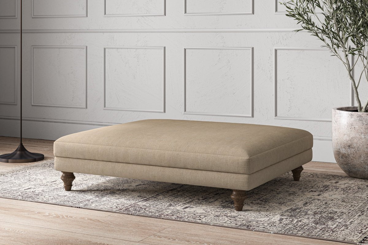 Deni Grand Footstool - Brera Linen Pebble - Image 2