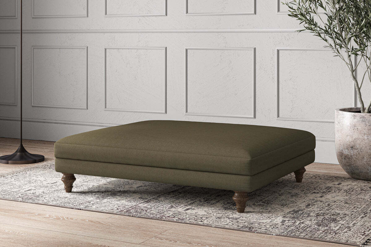 Deni Grand Footstool - Recycled Cotton Fatigue - Image 2