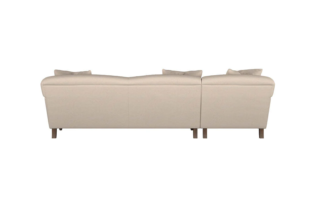 Deni Grand Left Hand Chaise Sofa - Recycled Cotton Ochre - Image 5