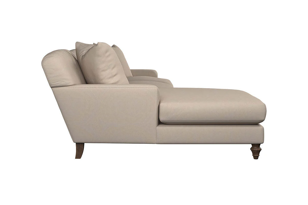 Deni Grand Left Hand Chaise Sofa - Recycled Cotton Seaspray - Image 4