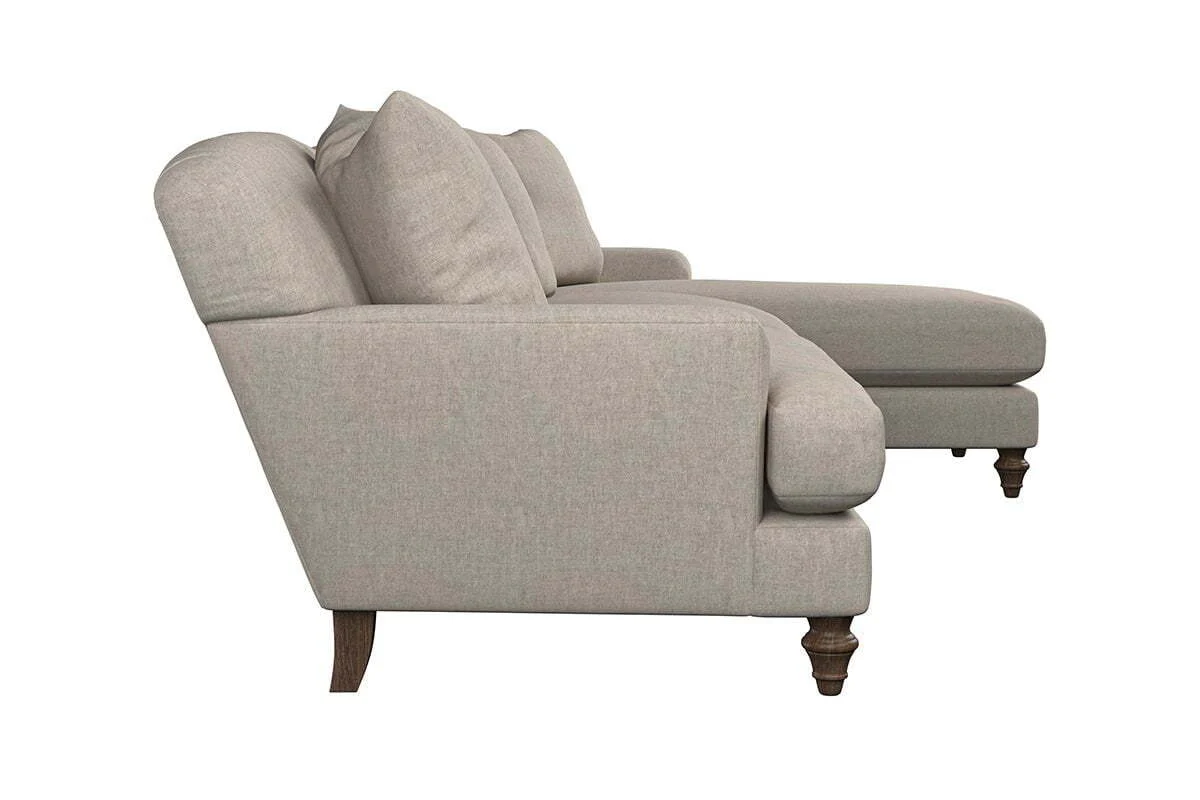 Deni Grand Right Hand Chaise Sofa - Brera Linen Granite - Image 4
