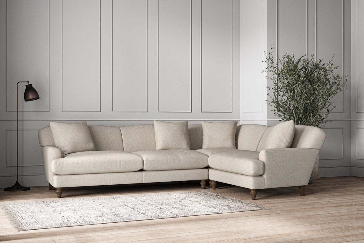 Deni Grand Right Hand Corner Sofa - Brera Linen Natural - Image 3