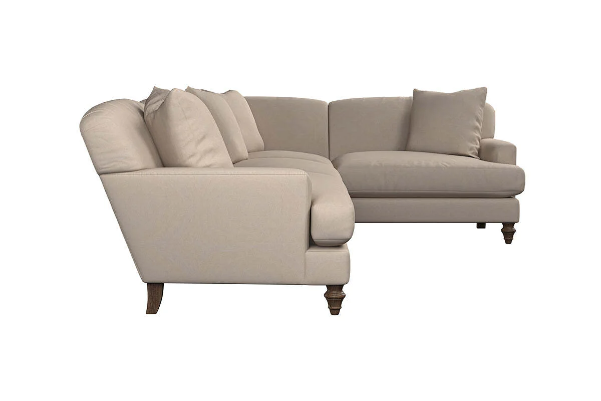 Deni Grand Right Hand Corner Sofa - Recycled Cotton Thunder - Image 4