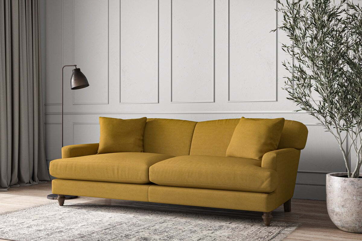Deni Grand Sofa - Recycled Cotton Ochre - Image 2