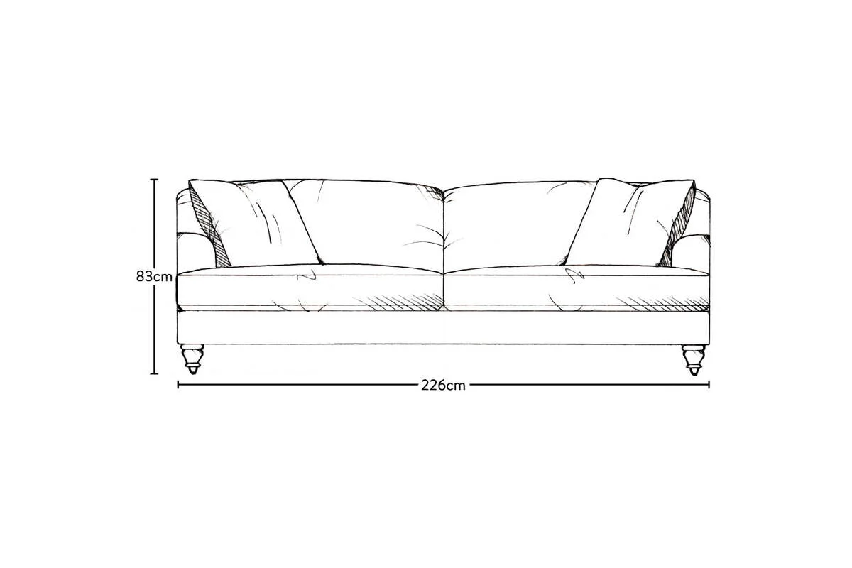 Deni Grand Sofa - Recycled Cotton Ochre - Image 6