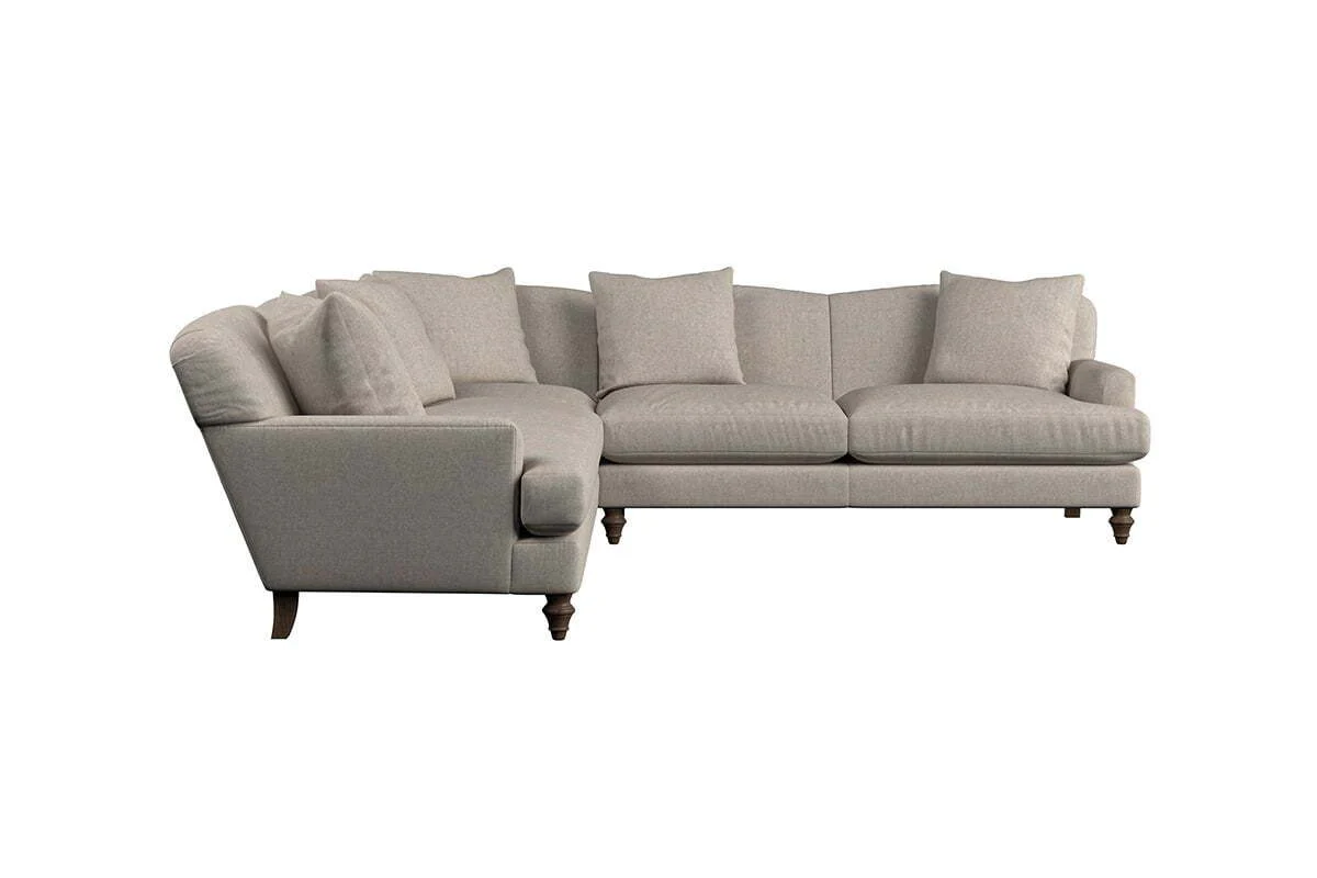 Deni Large Corner Sofa - Brera Linen Charcoal - Image 3