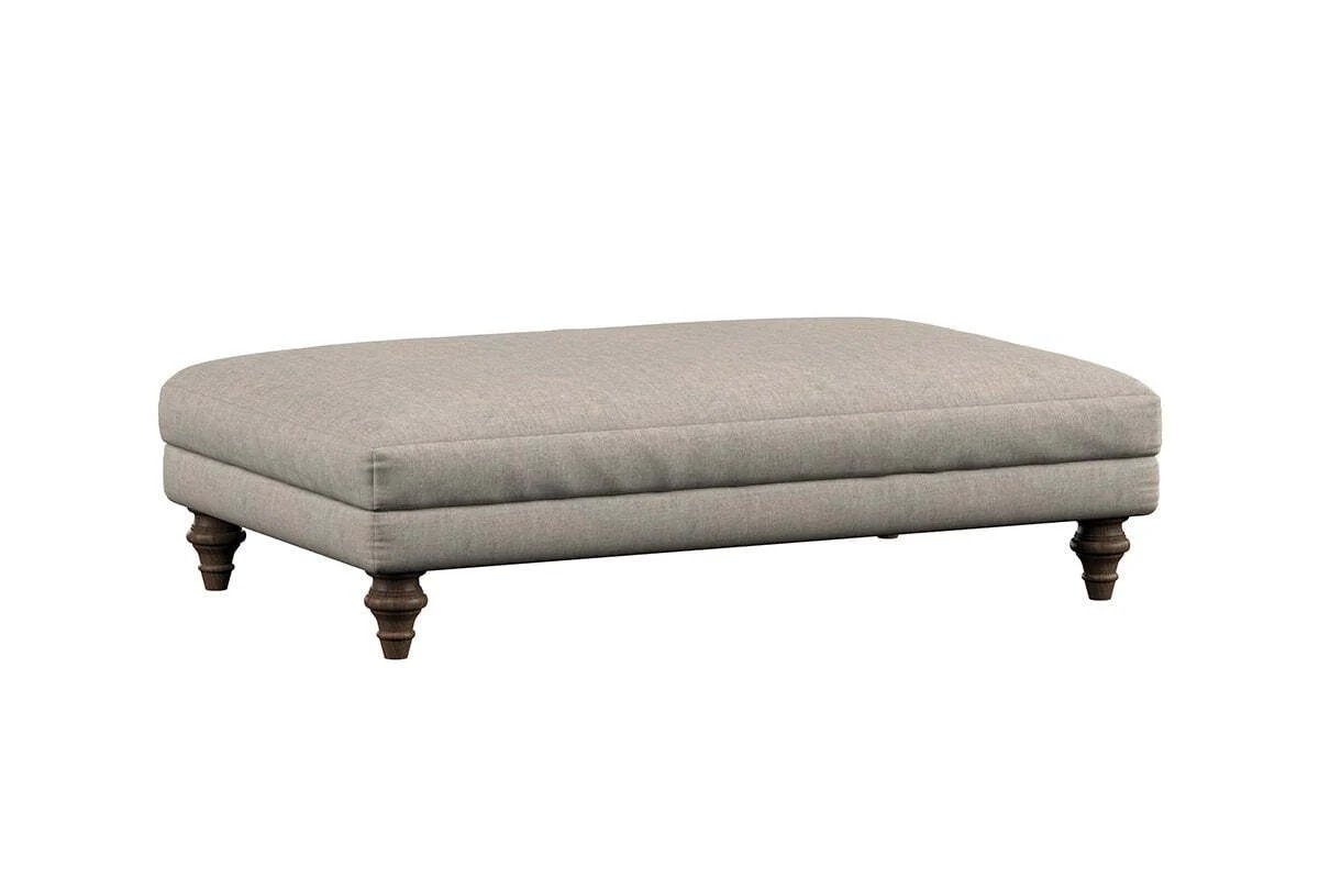 Deni Large Footstool - Brera Linen Espresso - Image 3