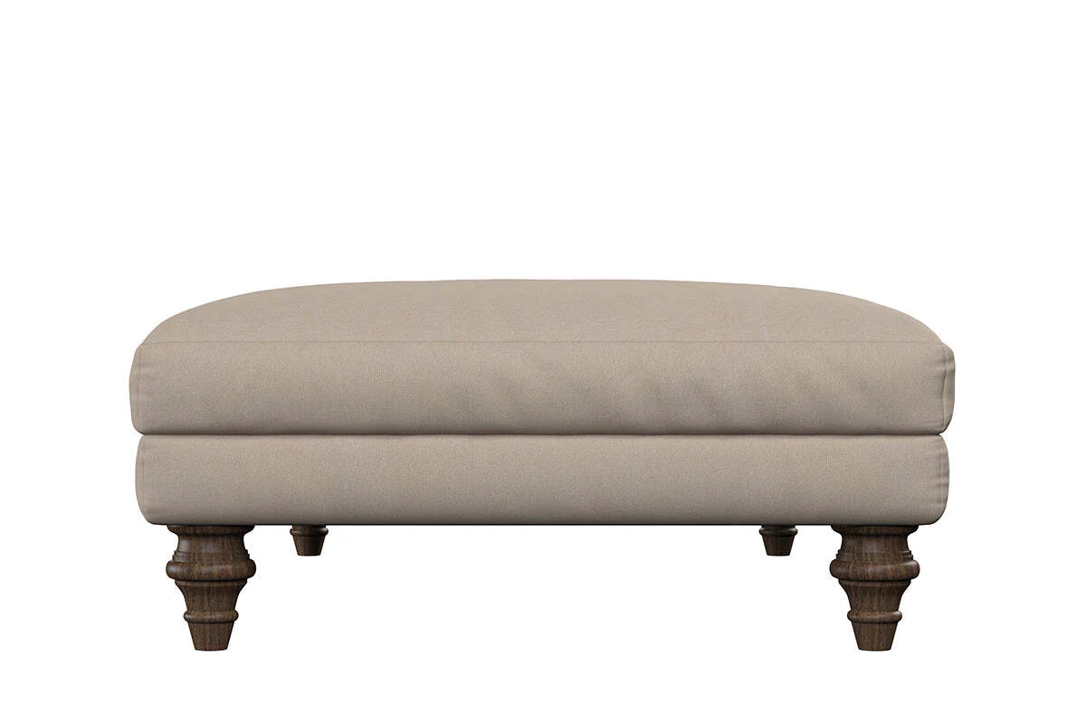 Deni Large Footstool - Recycled Cotton Stone - Image 4