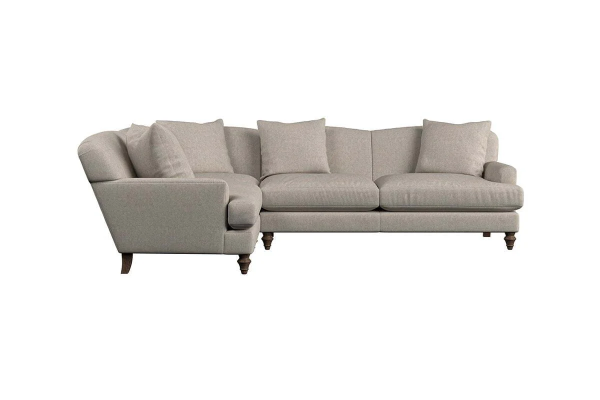 Deni Large Left Hand Corner Sofa - Brera Linen Pebble - Image 3