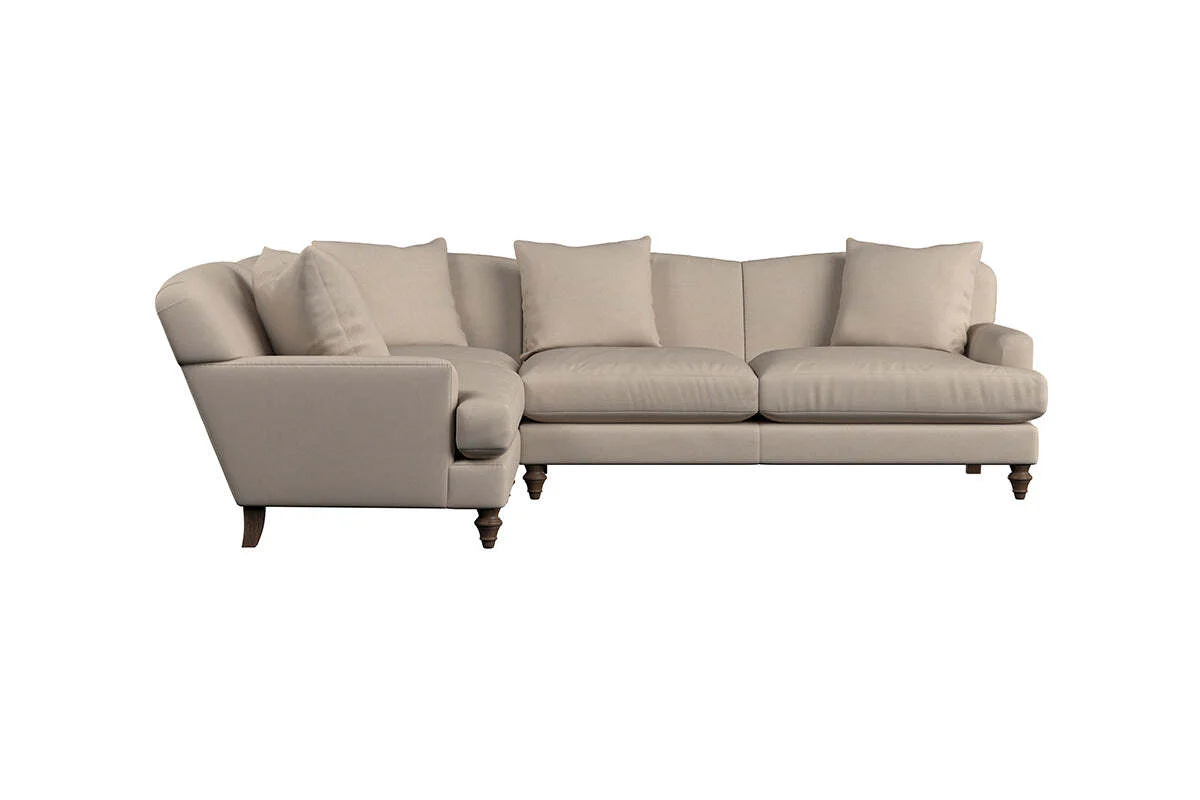 Deni Large Left Hand Corner Sofa - Recycled Cotton Mocha - Image 3
