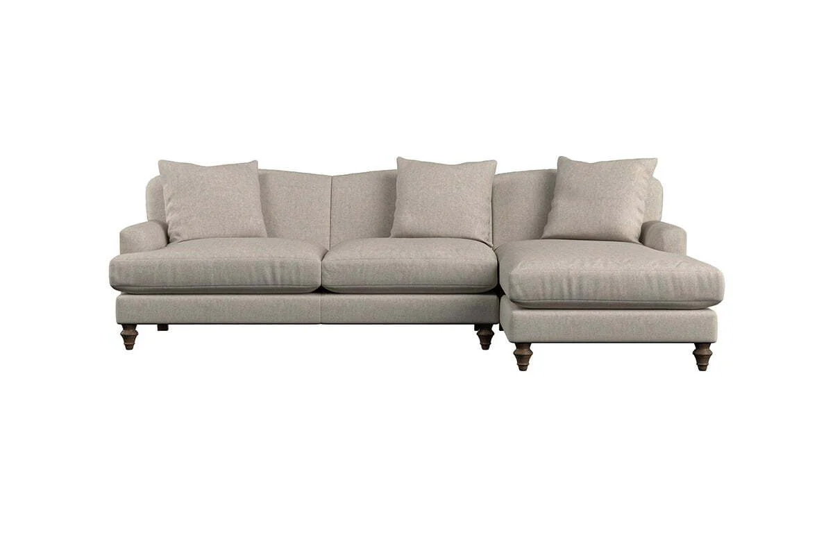 Deni Large Right Hand Chaise Sofa - Brera Linen Charcoal - Image 3
