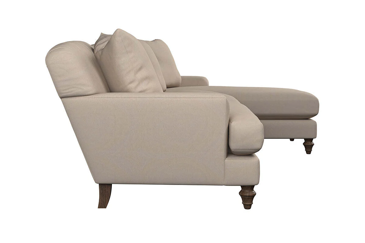 Deni Large Right Hand Chaise Sofa - Recycled Cotton Airforce - Image 4