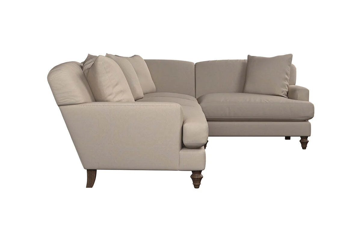 Deni Large Right Hand Corner Sofa - Recycled Cotton Navy - Image 4