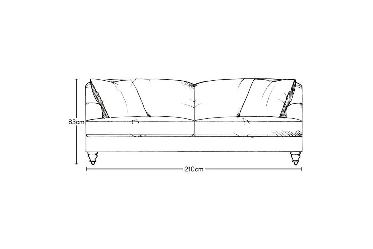 Deni Large Sofa - Recycled Cotton Flax - Image 6