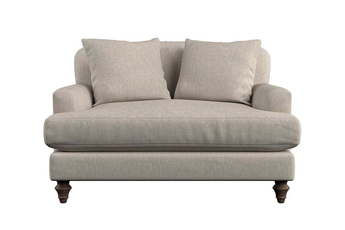 Deni Love Seat - Brera Linen Smoke - Image 4