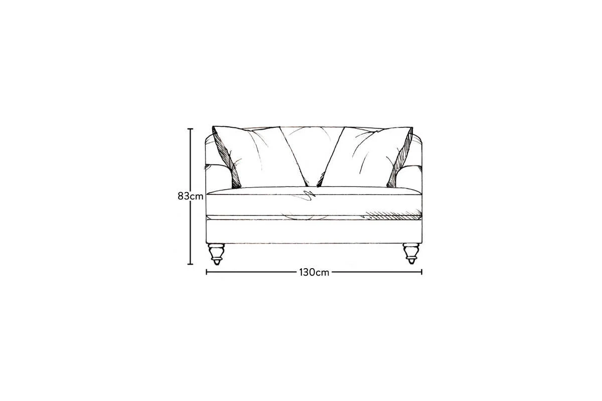 Deni Love Seat - Recycled Cotton Natural - Image 6